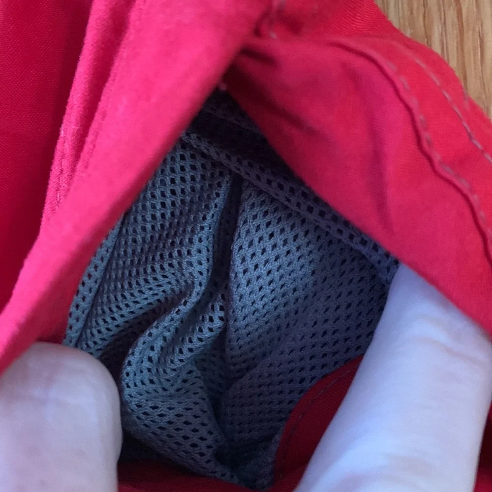 Gap Kids red convertible cargo pants shorts XS 4 zip off adjust. waist 9 pockets